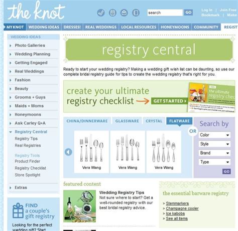 the knot registry|the knot gift registry list.